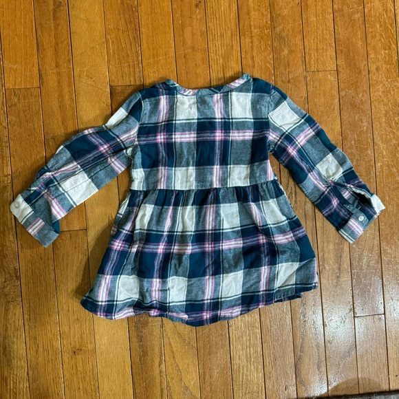 plaid dress long sleeve holiday  girls winter shirt 2T - Picture 5 of 5